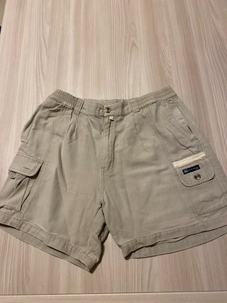 Pantaloncini cargo uomo beige