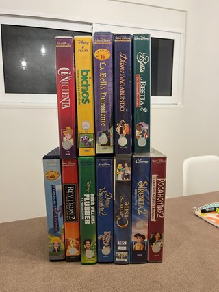 Lote 12 Películas VHS Disney (Español)