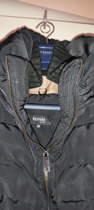 Parka  Negra Mujer Talla M