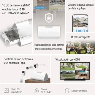 Tapo H500 Homebase con IA y Almacenamiento Local