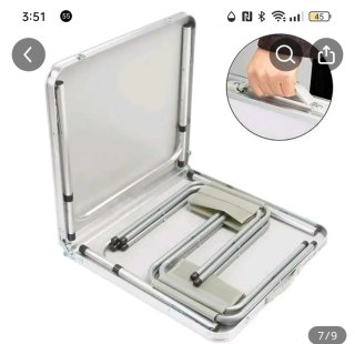 Tavolo pieghevole da campeggio + 4 sedie. Nuovo