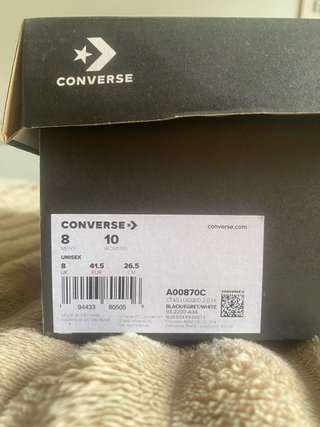 Converse Chuck Taylor Lugged 2.0 Negras