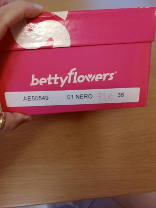 Scarpe Betty Flowers Nere Tg 36