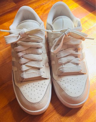 Zapatillas Adidas Mujer Talla 38 Beige/Blanco