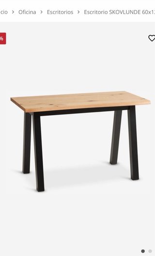 Escritorio madera y metal