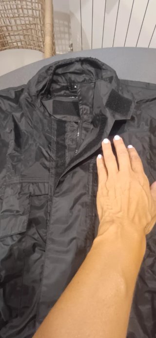 Chaqueta Richa RAINWARRIOR Negra Impermeable