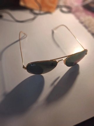Ray-Ban Aviator Occhiali da Sole Oro Nero