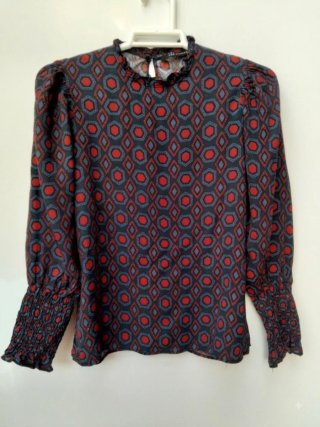 Blusa Zara Estampado geométrico mujer