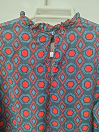 Blusa Zara Estampado geométrico mujer