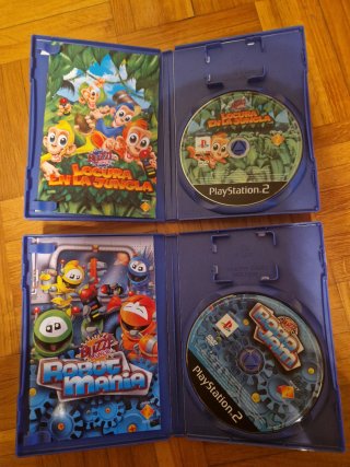 PS2 - 2 juegos Buzz: Locura en la Jungla + Robot