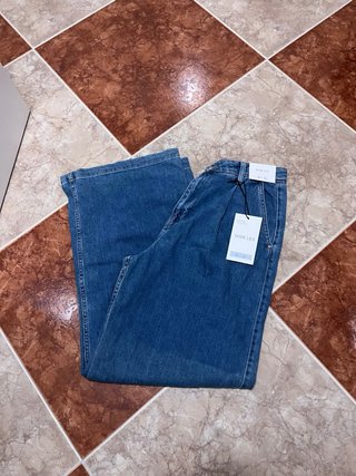 Pantalones vaqueros Lefties Wide Leg talla 38