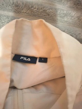 Giacca a vento Fila vintage bianca