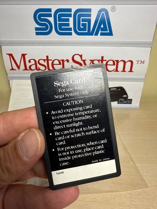 Teddy Boy Sega The Sega Card para Master System