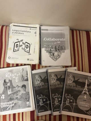 Libros 4to eso(se puede negociar el precio)