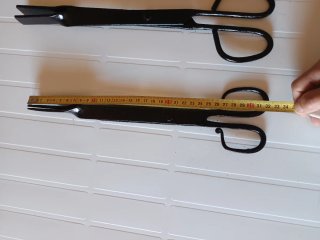 Tijeras para chimenea de hierro