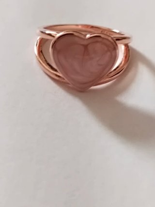 Anillo Pandora Corazón Rosa Oro