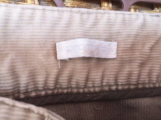 Pantalón Promod pana beige
