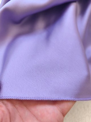 Top lencero lila satén con encaje