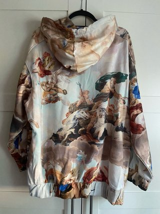 Sudadera Bershka oversize estampado Art