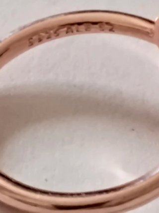 Anillo Pandora Corazón Rosa Oro talla 54