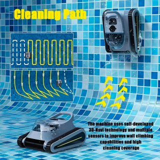 Limpiafondos Piscina Inalámbrico 7800 mAh