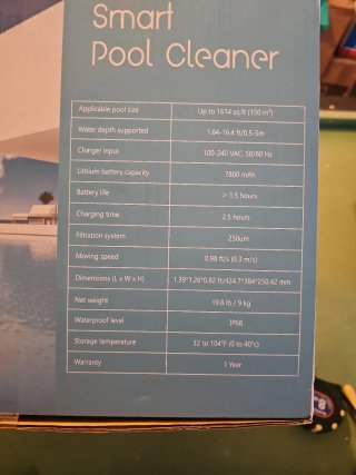 Limpiafondos Piscina Inalámbrico 7800 mAh