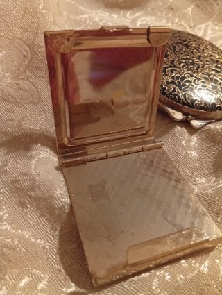 Set porta trucco vintage decorato