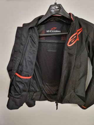 Giacca Alpinestar Viper Air V4 M - Nero/Rosso