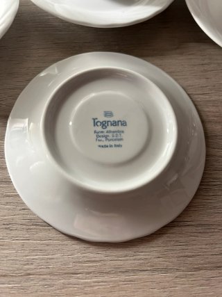 Servizio Tognana Porcellana Bianca
