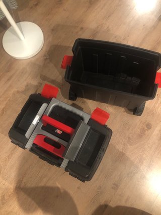 Caja de herramientas doble piso