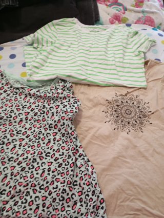5 Camisetas Manga Larga y Corta  tiendas diferente