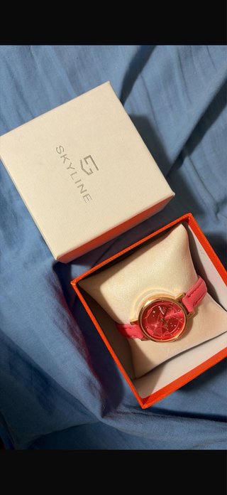 Reloj SKYLINE Mujer Dorado y Rosa