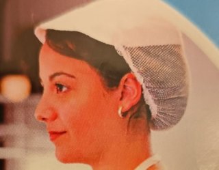 Gorra cocina Jobwear blanca visera rejilla - Nueva
