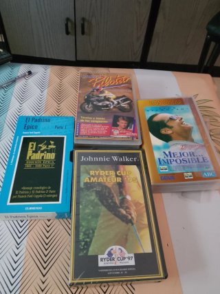Lote VHS: El Padrino, Ryder Cup, Aprende a Pilotar