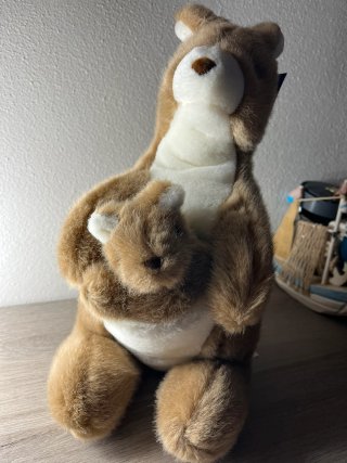 Peluche Canguro Marrone