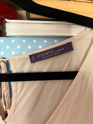 Blusa Violeta Talla XL Beige