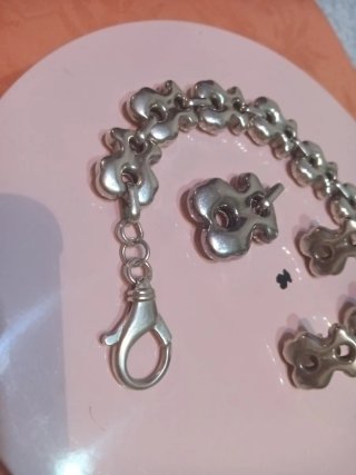 Conjunto Tous Plata: Pulsera, Anillo y Colgante XL