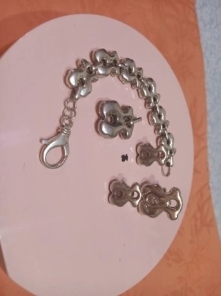 Conjunto Tous Plata: Pulsera, Anillo y Colgante XL