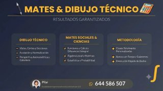 CLASES PARTICULARES MATES Y DIBUJO TÉCNICO