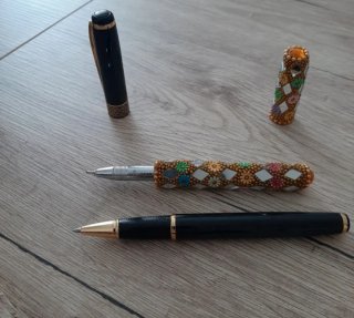 Penne stilografiche decorate
