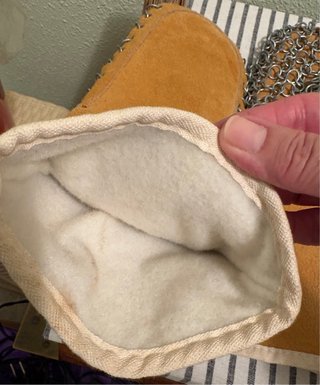 Manoplas de Cuero con Serraje y malla metálica
