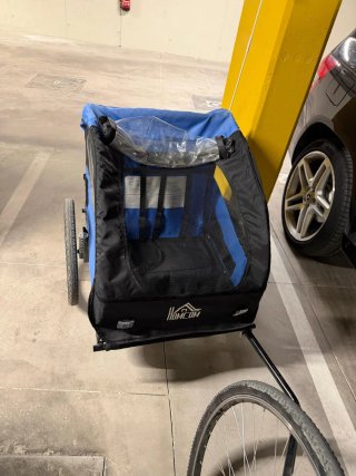 Remolque doble para bicicleta