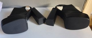 Zapatos de plataforma con tacón negro talla 37