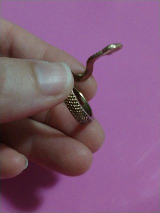 Anello serpente dorato gotico dark