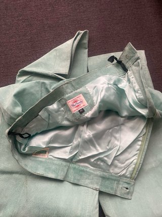 Pantalones de cuero Benetton rectos