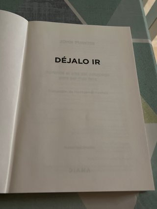 Libro "Déjalo ir" - John Purkiss (Editorial Diana)