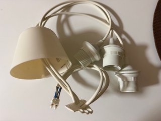 Lámpara de techo colgante blanca