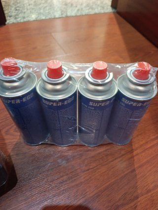 Cocina portátil con conector bombona