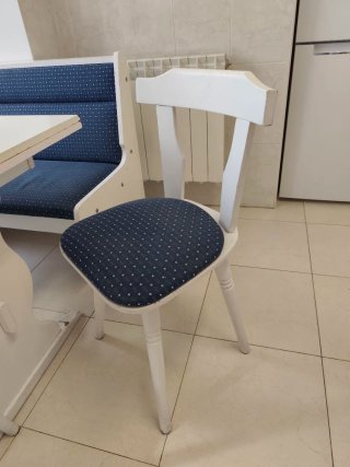 Banco esquinero cocina con mesa extensible