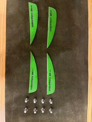 Quillas/Fins Cobrinha 25mm  Kitesurf/Wakeboard